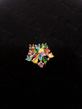 Load image into Gallery viewer, Multi color zirconia crystals on a star
