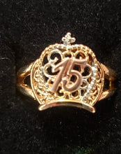 Cargar imagen en el visor de la galería, 15 ceremonial ring with clear crystals (ceremonial)
