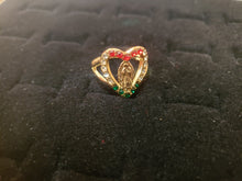 Load image into Gallery viewer, Hollow heart with Rosa de Guadalupe (tri color Religious)
