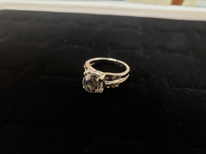 Clear rock proposal ring