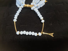 Cargar imagen en el visor de la galería, Light blue crystal Bangles with hanging pendants
