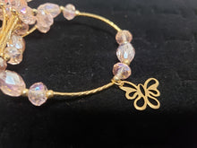 Cargar imagen en el visor de la galería, Clear multi size crystal bangle with hanging pendants
