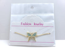 Load image into Gallery viewer, Blue crystal butterfly (bracelet)
