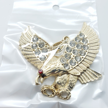 Cargar imagen en el visor de la galería, Striking eagle with clear crystals - Rosina Jewlery
