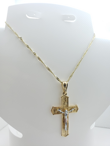 Jesus on the cross with small crosses - Variation - Rosina Jewlery