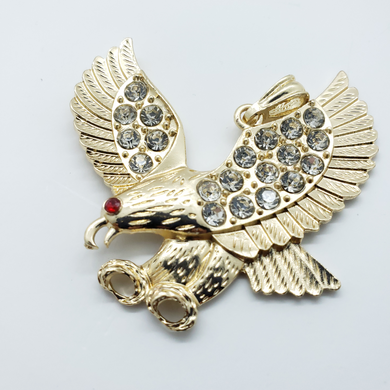 Striking eagle with clear crystals - Rosina Jewlery