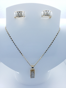 White Crystal Row with crystals (set)