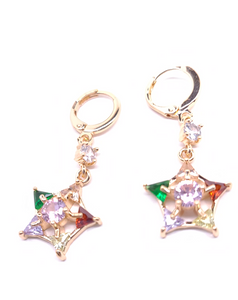 Star with Multi color crystals